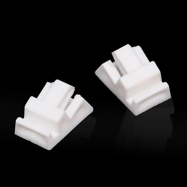 20 stk. Hvit Enkel Ring Display Holder Liten Plast Ringholder Plast Ring Display Klips Ring Display Stativ Organizer Ringer Smykke