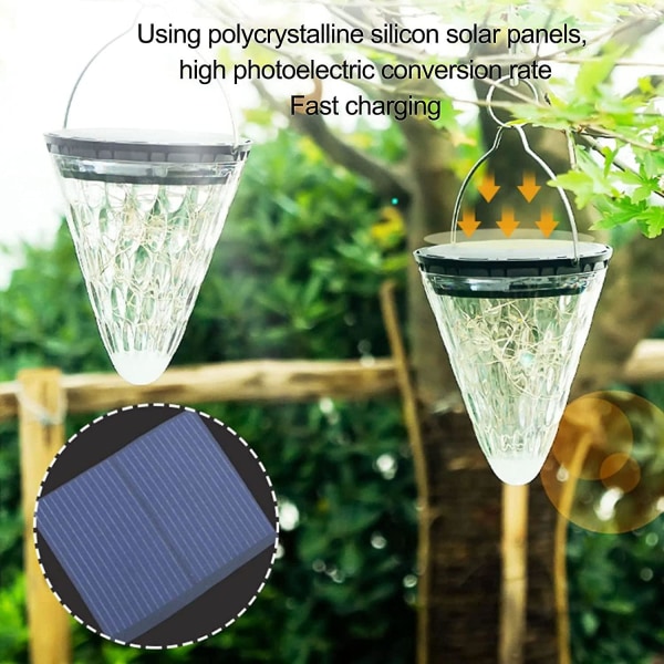 Solar Hengelykter, Solar Hagelampe, Utendørs Solar LED-lys