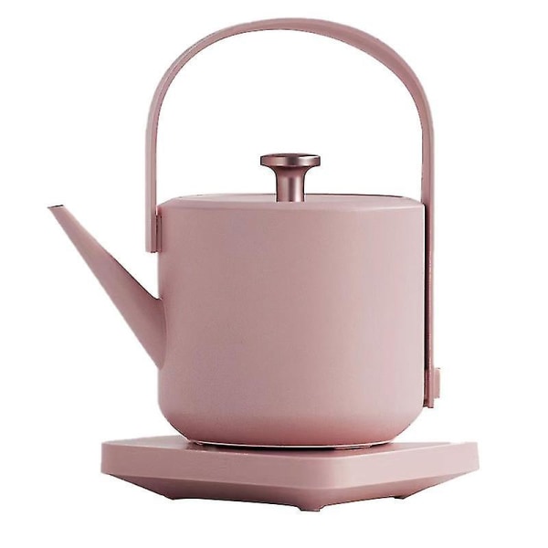 304 Rustfrit Stål Retro Elkedel Med Lang Tud Vandvarmer Håndbrygger Lille Tekande Pink