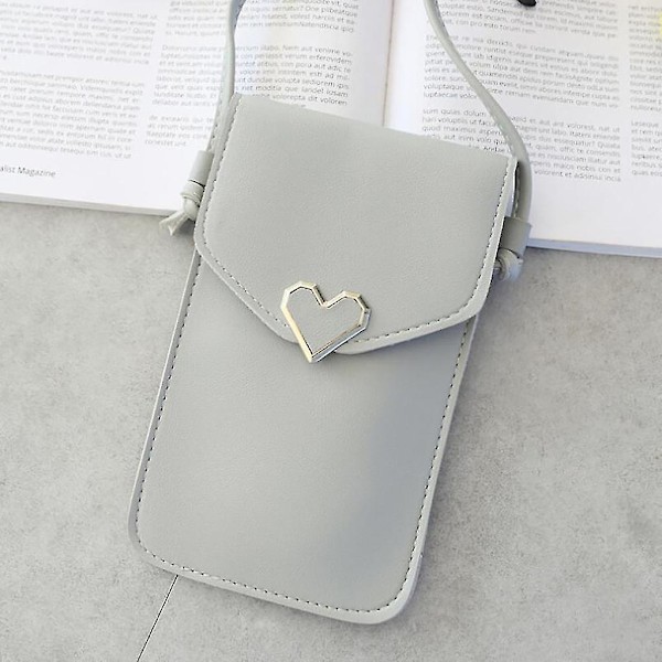 Dame Telefon Taske Berørbart Læder Pung Crossbody Mini Skuldertaske Wallet
