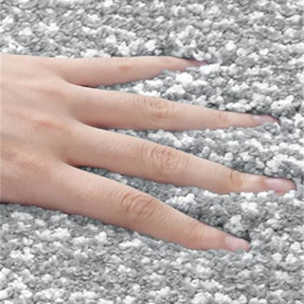 Luksus Badeværelsesmåtte, Ekstra Bløde og Absorberende Mikrofiber Bademåtter, Skridsikker Plysset Bademåtte, Maskinvask Tør, Bademåtter Til Badeværelse Fl black2 45x65cm