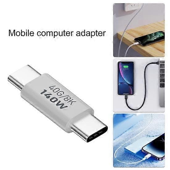 140W Adapter PD 40Gbps Hurtig Opladning Transmission Data Oplader Konverter Type-C til Type-C A