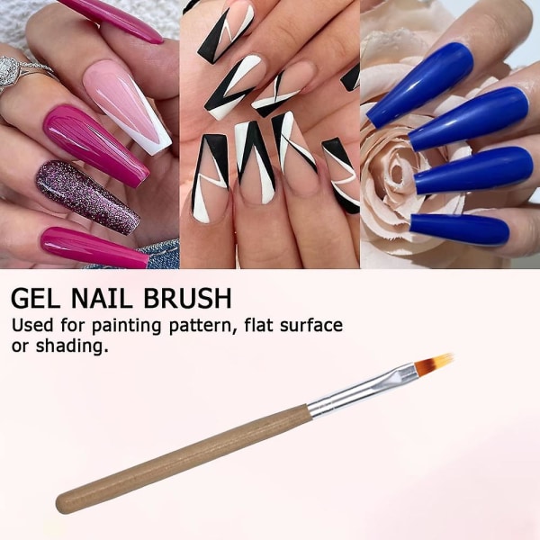 Spikpenna Spets Ombre Design Akryl Nagelkonst Pensel Set Ritning Målning Penna Manikyr Diy&salong Verktyg style  style3quantity  5pcs