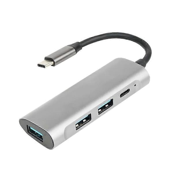 Kompakt Type C til USB Hub-konverter med PD60W-lading for kraftbrukere