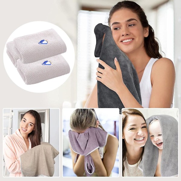 3 Tjocka Absorberande Små Handdukar För Att Tvätta Ansiktet, Hushålls Spets Cartoon Handdukar 25 * 50cm grey