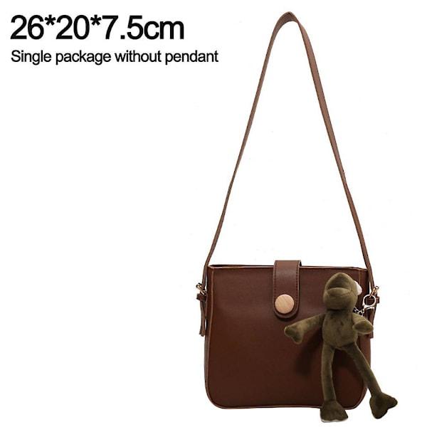 Crossbody Vesker For Stropp Håndveske Crossbody Sling Vesker For Kvinner| Vegansk Skulderveske i Lær brown