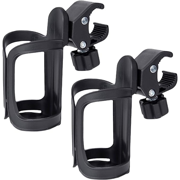 2-delt barnevogn-koppholder, justerbar rullestol-barnevogn-vannkoppholder, universell koppholder