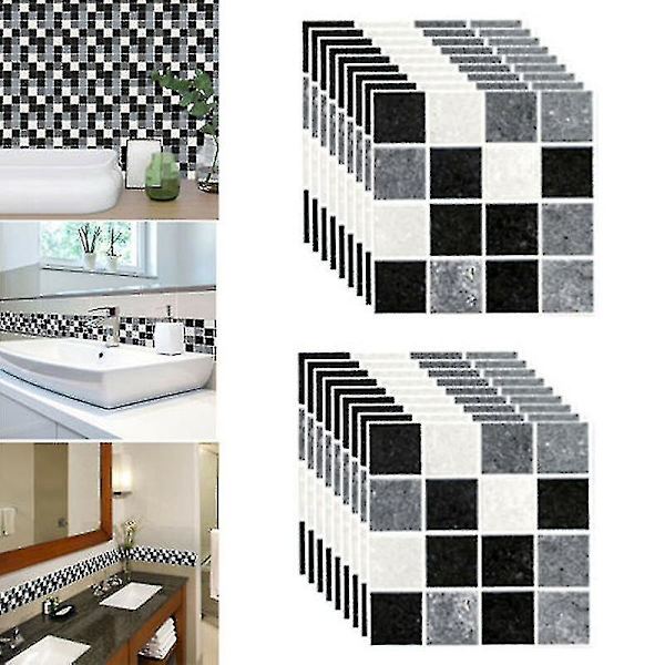 Mosaiikkiseinälaattatarroja Kylpyhuoneen tapetti Taidekoriste