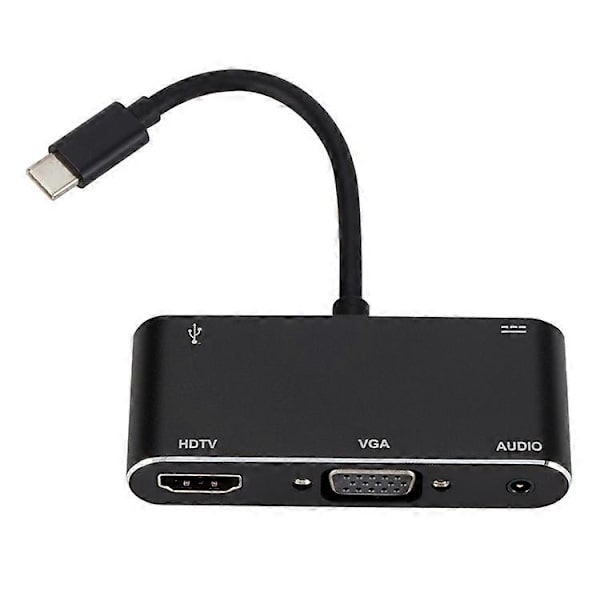 USB-C / Type-C til HDMI / VGA / USB 3.0 / PD Konverter