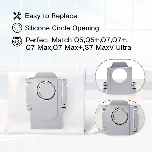 Xiaomi Roborock S7 Maxv Ultra -pölypussi S7 Maxv / S7 Maxv Plus -malleille