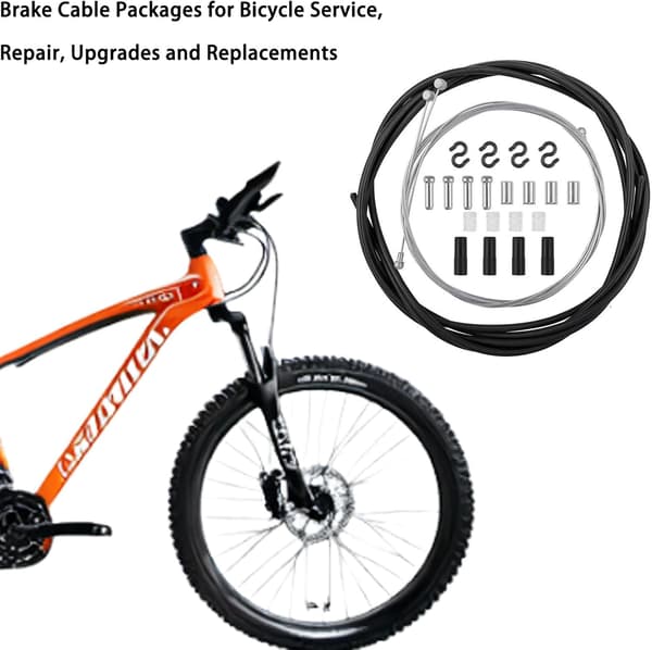 Bromsset, Universal Bromståg Cykelset, Bow Train Cykel 2 Set Bowdent Train med 2V Bromssmula (90 Grader)