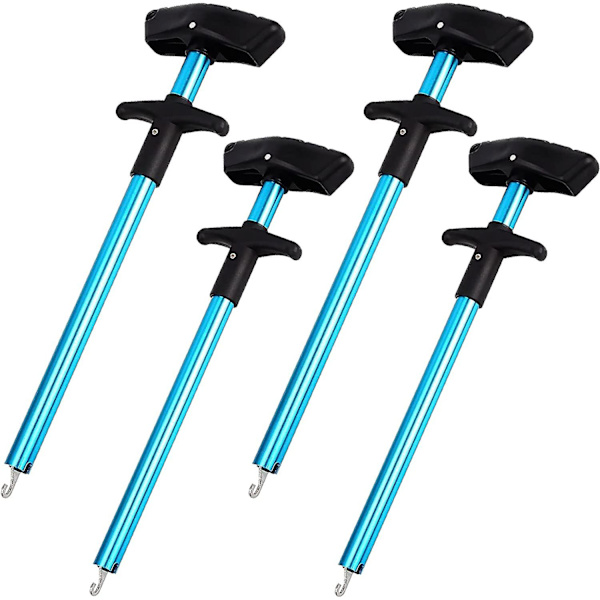 4-pack fisk krokborttagare klämtyp fisk krokborttagare verktyg aluminium fisk krok extractor - snabb avkoppling,