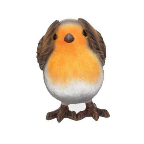 Wise Robin Figurines Hör Inte Inte Se Inte Prata Fågel Figuriner
