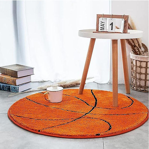 Barnmatta Basketboll Rund Matta Matta Golv Stolmatta Basketball