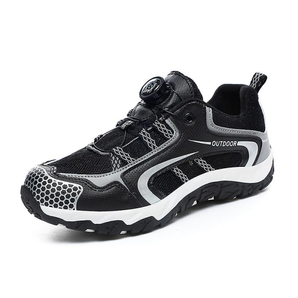 Dam Vandringsskor Låg-Top Sneakers För Utomhus Trailing Trekking Walking 3D232 Black EU 37