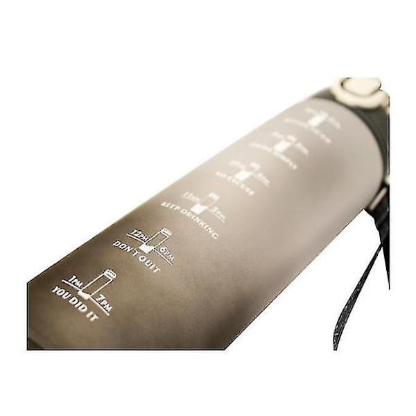 1000ml Sport Vattenflaska Gradient Regnbåge Stor Kapacitet Vattenflaska Black