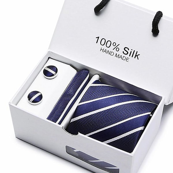 Herr slips slips presentförpackning 5 delar kostym grupp slips affärs formell bröllop slips B04