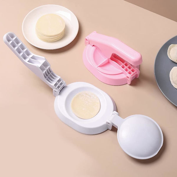 2 kpl Dumpling Press -muotti Dumpling Press -valmistaja Raviolimuotti ruoanlaittoon Taikina Pierogi Ravioli Dumplings Keittiötarvike