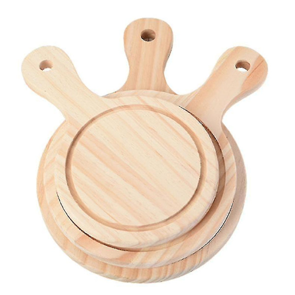 Pyöreä pizzalautanen Pizzalauta Leikkuulauta Set Ba Tarjotin Pizzalautanen Kakku Leivontatyökalut 13 inch