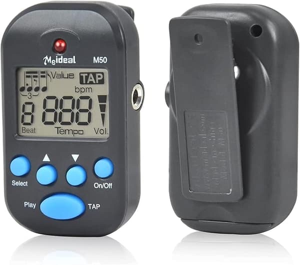 Mini digital M50 metronom, elektronisk metronome digital beat tempo för piano, violin, gitarr