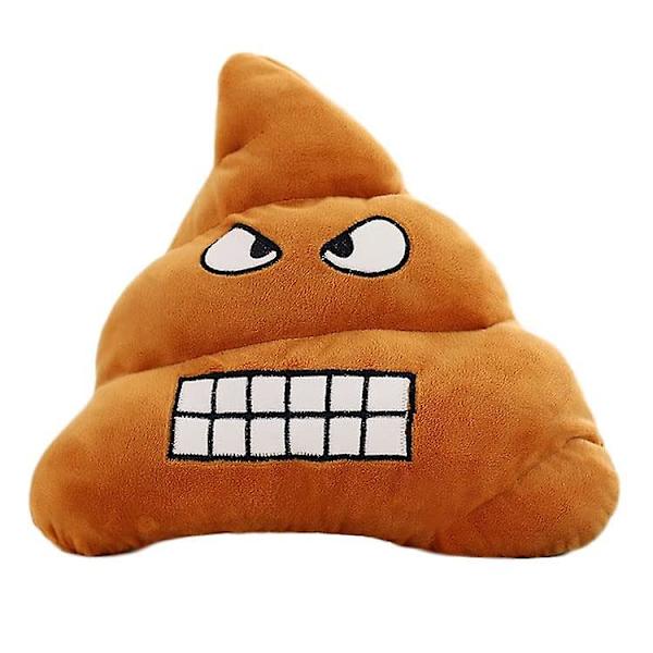 Aoopoo Ny Rolig Bajs Kudde Kudde Bajs 35 X 35 Cm Emoji Plysch Kudde Leksak Kudde Bajs Dockform Kudde Nyhet Present Soffa Kudde Sovrumskudde Angry