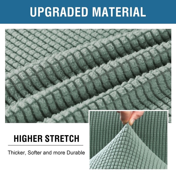 Strækbar Vandtæt Sofabetræk, 1 Stykke, Spandex, Jacquard Elastisk Sofabetræk Med Skridsikre Skum green 2 Sitzer enlarge