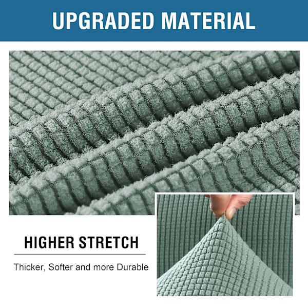 Stretch Vattentät Soffa Överdrag, 1 Del, Spandex, Jacquard Elastisk Soffa Överdrag Med Halkskyddsskum white 2 Sitzer enlarge