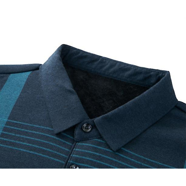 Langærmet poloshirts til mænd, afslappede stilfulde skjorter Grey XL