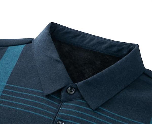 Langærmet poloshirts til mænd, afslappede stilfulde skjorter Red M