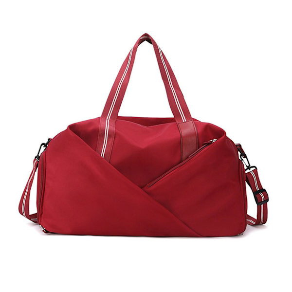 Sporty Reisepose Arbeidsbesparende Duffelbag Forsterket Skulderveske Red