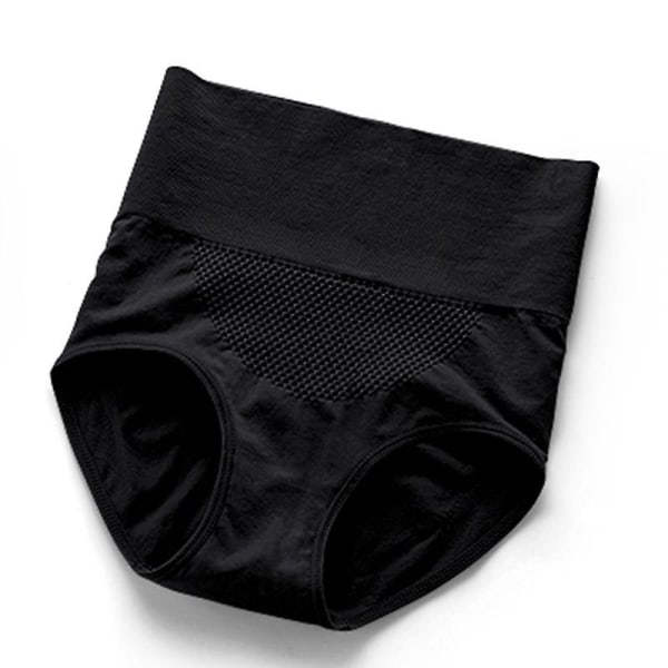 Dameundertøy Sømløse Truser Sexy Ensfargede Dametruser Komfortable Bokser Truser Pustende Shorts Undertøy Midje Briefs (2-pakning, Svart + Rosa)
