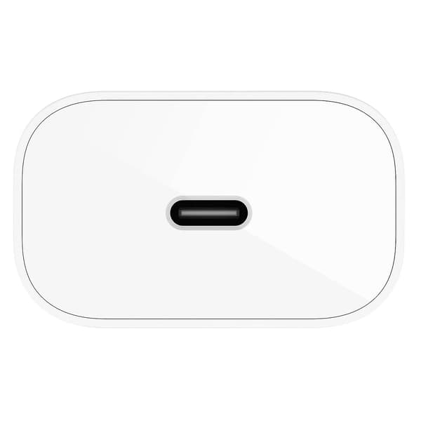 USB C 25W Strømforsyning PPS Flat og Kompakt Vegglader White