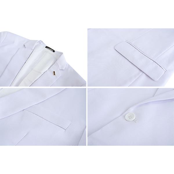Herrkostym Slim Fit 2 Delar Bröllop Fest Tux Kostymer 4XL