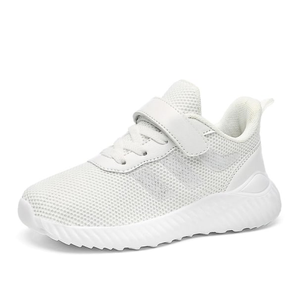 Barn Sneakers Halkfria Andningsbara Sports Löparskor H623 White EU 33