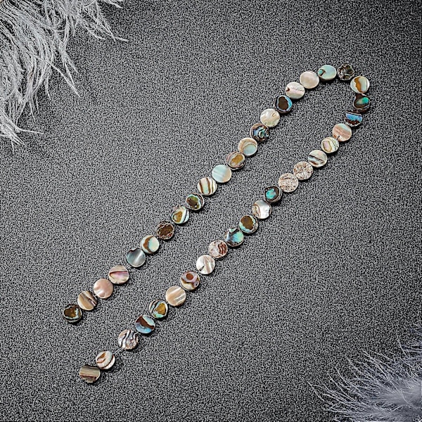 30 pakkausta luonnollisia merikorvakotilon kuori kolikoita litteitä pyöreitä merikorvakotilon kuorihelmiä säilytysastioilla DIY-korujen valmistukseen 8x3mm