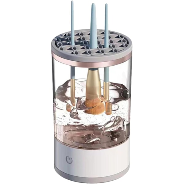 Makeup Brush Cleaner Maskine - Elektrisk Makeup Brush Washer | 8W Kosmetisk Brush Spinner Værktøj | Genopladelig Makeup Rengøringsmaskine