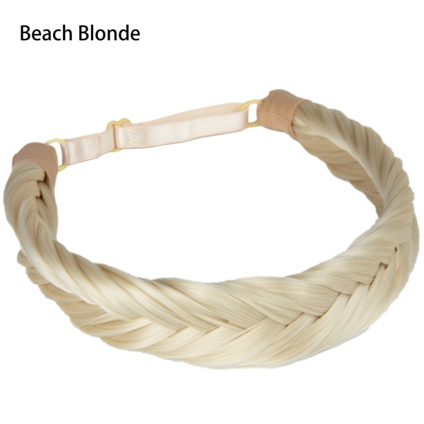 1 st syntetiskt bandhår flätor med justerbart bälte flätat bohemisk stil damfrisyr 613 fishbone braid