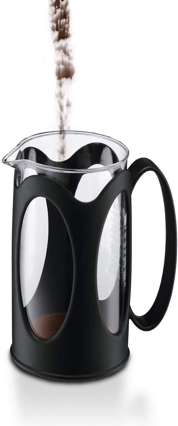 Kaffemaskine, Borosilikatglas - 3-kop (0,35 L), Sort