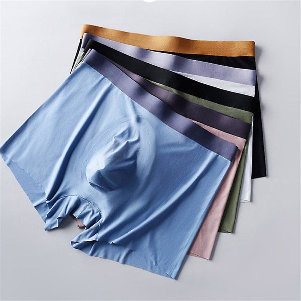 Herrunderkläder Boxer Briefs, Bomullskomfort Mjuka Boxer Briefs För Män, Fukttransporterande Andas grey 3XL