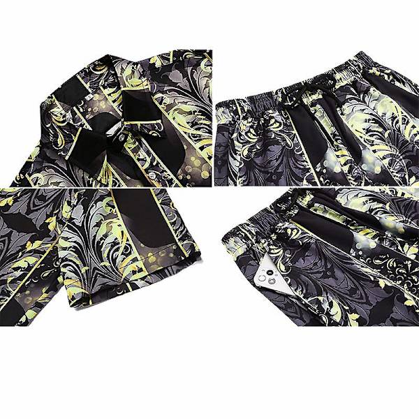 Miesten ylelliset rennot lyhythihaiset havaijipaita-asut COLOR 4 M