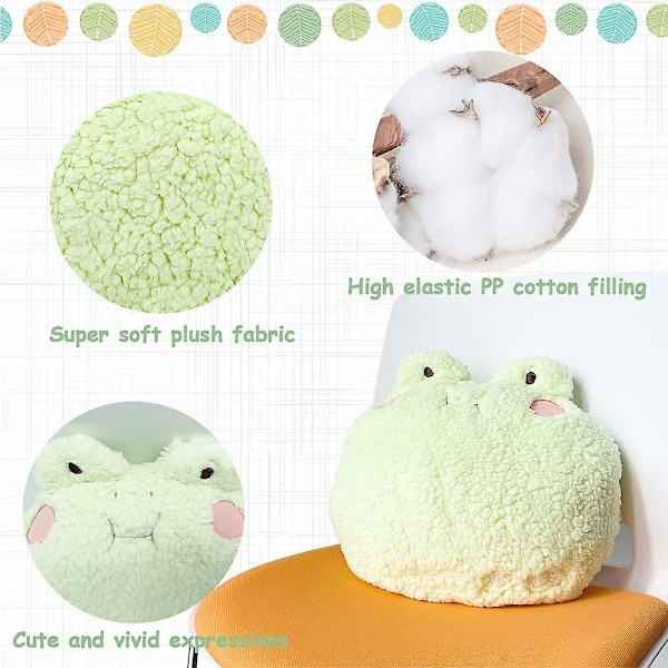 13,7\" Plush Groda Kudde, Mjuk Groda Björnar Fylld Djur Söta Plushies Cartoon Dock Kramande Kudde Hem Kudde Dekoration Födelsedagspresent, för Barn