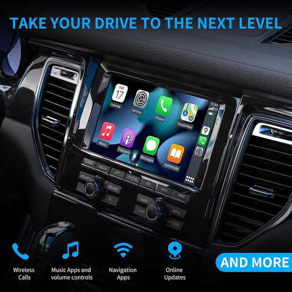 Trådløs Carplay og Android Car-adapter, 2 i 1-stick konverterer kablet Android Car/Carplay til trådløs, egnet for biler med AA
