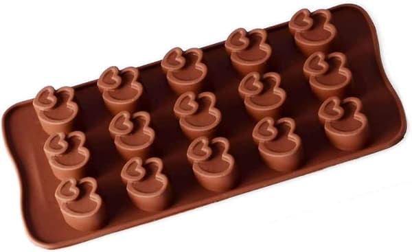 Silikone Hjerte Chokoladeforme 2 Pak Chokolade, Hårdt Slik, Fudge, Gelé