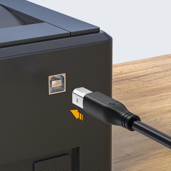 USB 2.0-kabel USB A til USB B skriverkabel rask dataoverføringskabel for datamaskiner og musikkinstrumenter 1.5m
