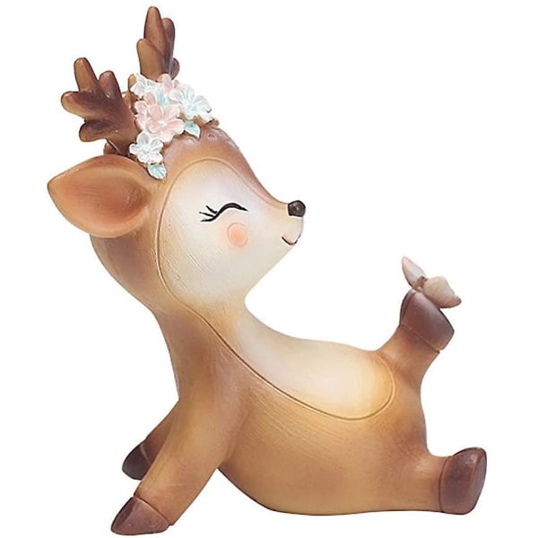 Reinsdyrfigur Elg Hjort Figur Jule Dyrefigur Dekorativ Figur Julefigur Juleborddekorasjon Borddekorasjon Vinter