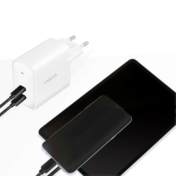 USB-oplader 2 x USB-C PD 40W GaN