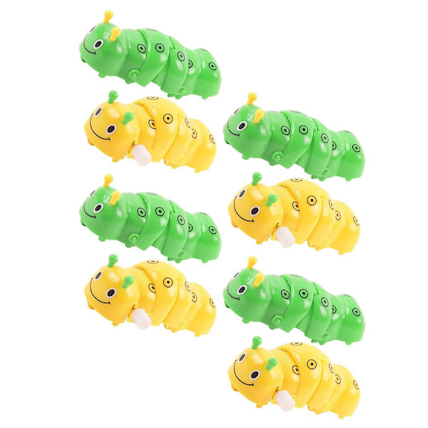 8 st uppdragbara larv leksaker barn pedagogiska leksaker (slumpmässig färg) Random Color 8.5X3X2.5CM