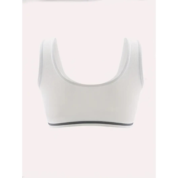 3 Set Tjej Bralette & Trosor SPORT Tryckt Vadderad BH 95% Bomull Mjuk Andningsbar Bekväm Underkläder För Barn 8-16 År Gamla
