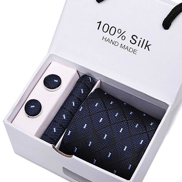 Herr slips slips presentförpackning 5 delar kostym grupp slips affärs formell bröllop slips B47