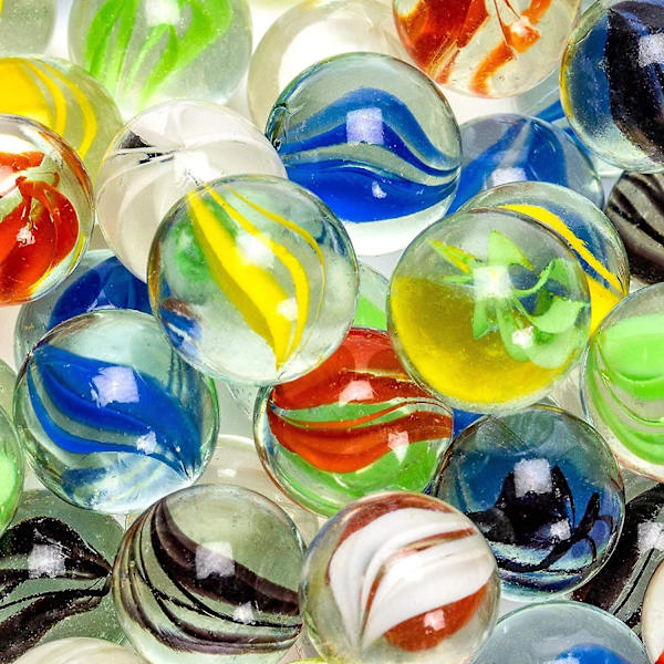 100 st traditionella blandade färgglada klassiska retro glaskulor kattögonkulor klassiska spel leksaker